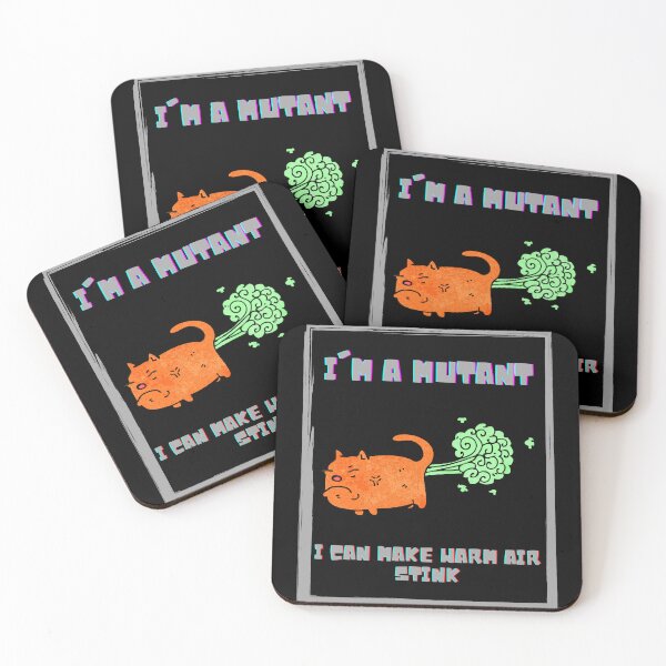 Item preview, i'm a mutant i can make warm air stink - cat version designed and sold by fSocietyAUT.
