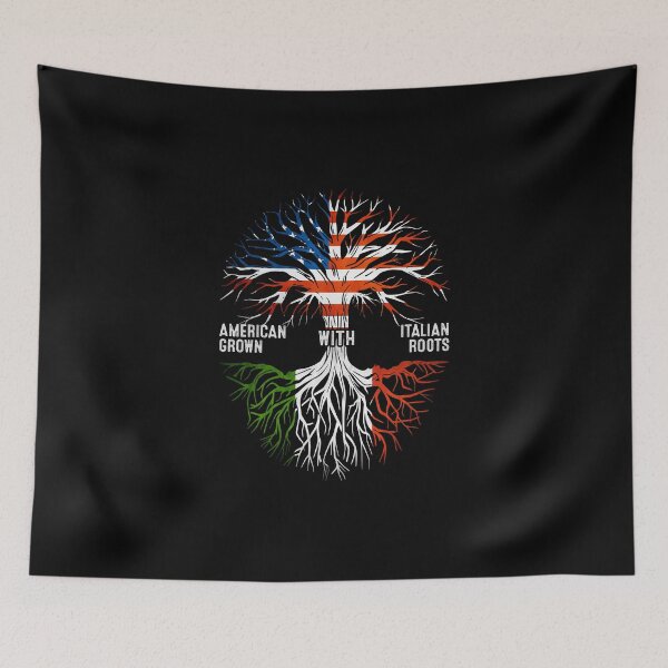 Item preview, American Grown With Italian Roots Tree Italy Flag designed and sold by MoHaCo.