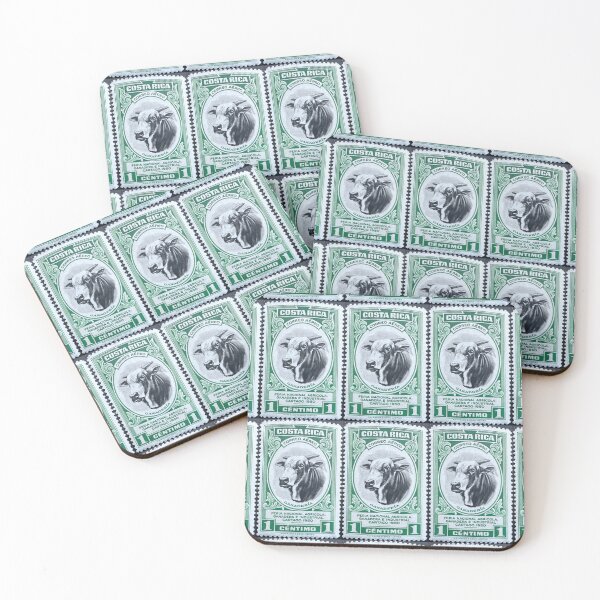 Item preview, Cow Costa Rica Vintage Postage Stamp designed and sold by Factory57.