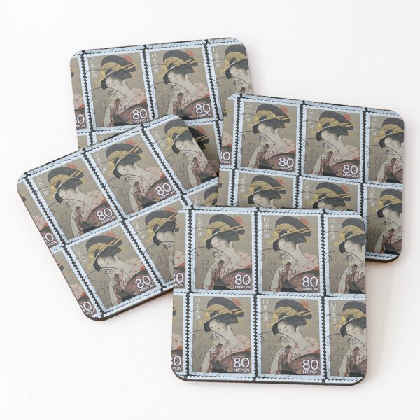 Item preview, Japan Woman Vintage Postage Stamp designed and sold by Factory57.