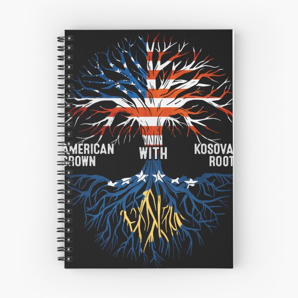 Item preview, American Grown With Kosovan Roots Tree Kosovo Flag designed and sold by MoHaCo.