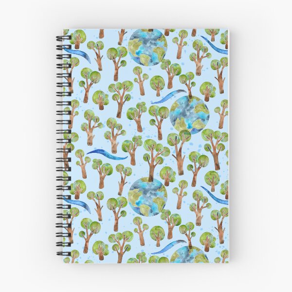 Item preview, Earth and Trees Watercolor Pattern designed and sold by GrousyGirl.