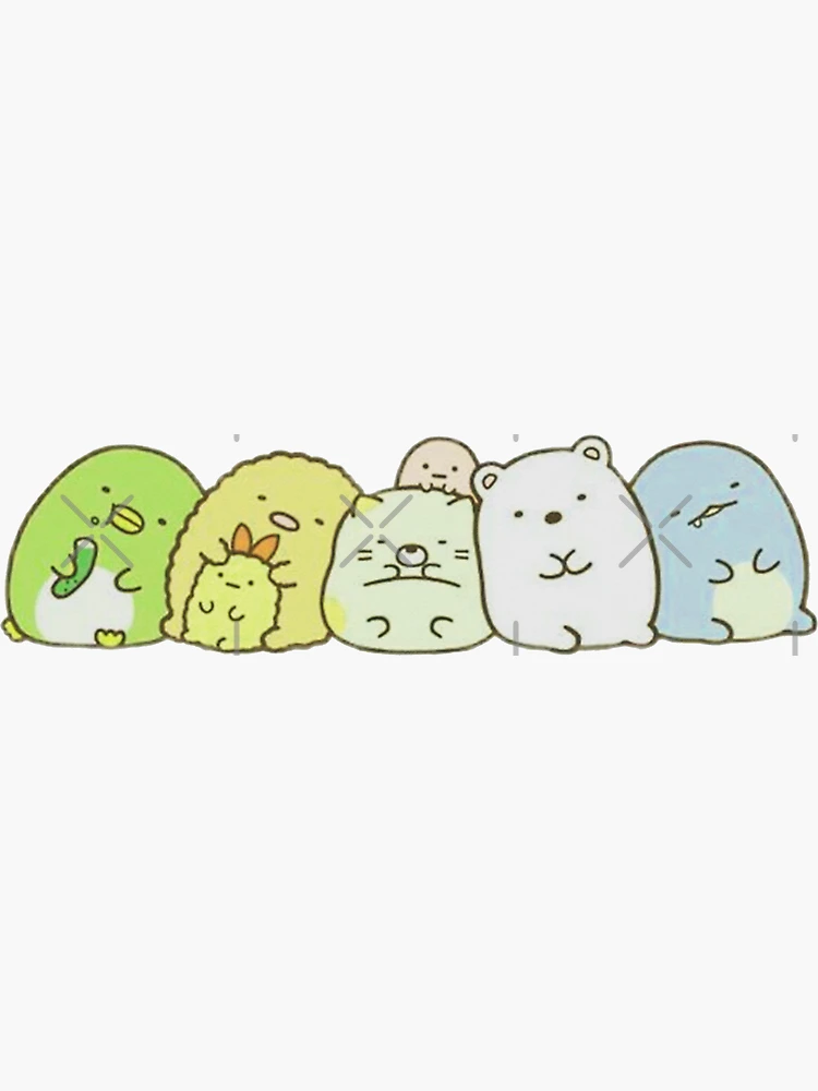 Sumikko gurashi, #2 Kawaii sumikkogurashi Pack Sticker for Sale by mizro