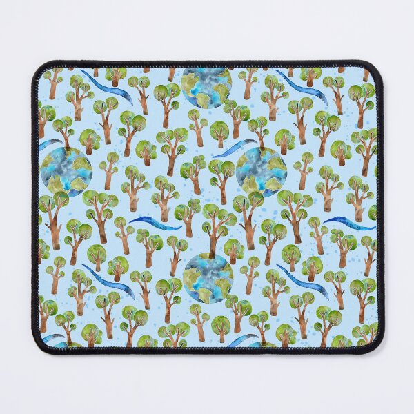 Item preview, Earth and Trees Watercolor Pattern designed and sold by GrousyGirl.