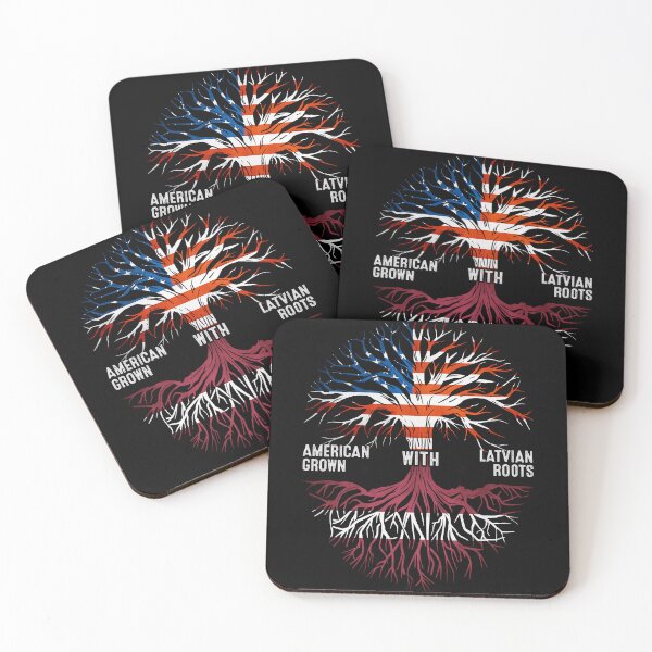 Item preview, American Grown With Latvian Roots Tree Latvia Flag designed and sold by MoHaCo.