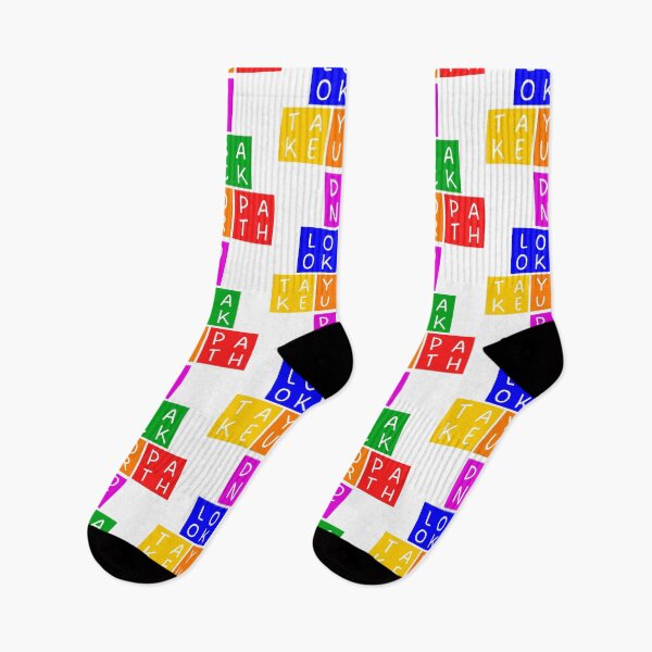 Item preview, Don't look back, take your path - Pyramid - Basic rainbow colors - Violet to red designed and sold by RainbowWordLand.