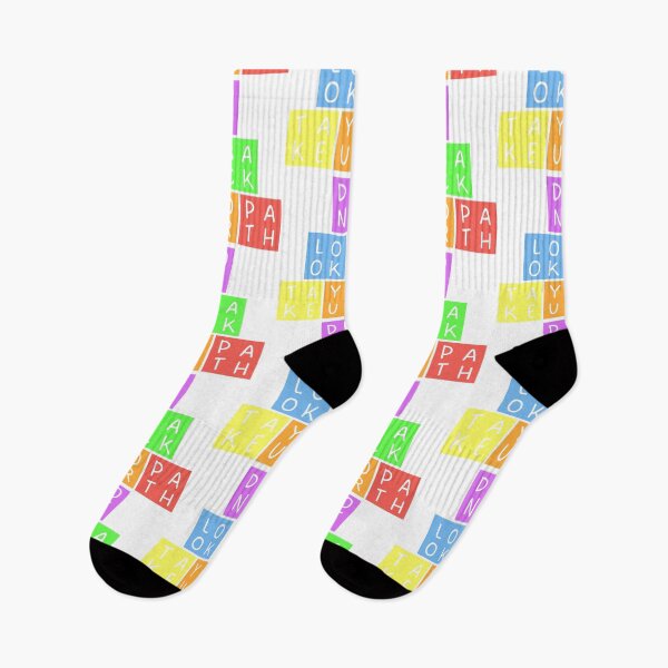 Item preview, Don't look back, take your path - Pyramid - Pastel colors rainbow - Violet to red designed and sold by RainbowWordLand.