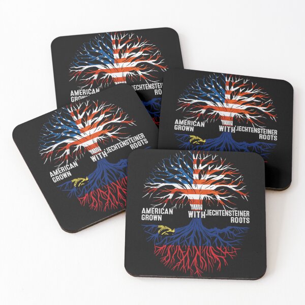 Item preview, American Grown With Liechtensteiner Roots Liechtenstein Flag designed and sold by MoHaCo.