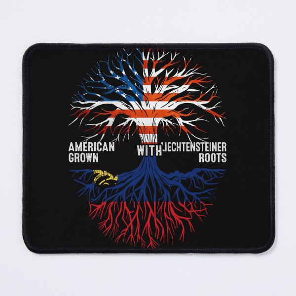 Item preview, American Grown With Liechtensteiner Roots Liechtenstein Flag designed and sold by MoHaCo.