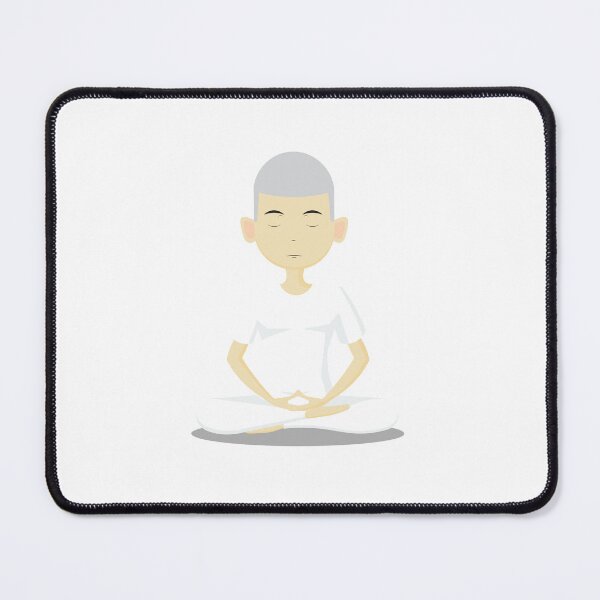 Item preview, man wearing white meditating designed and sold by March Rider.