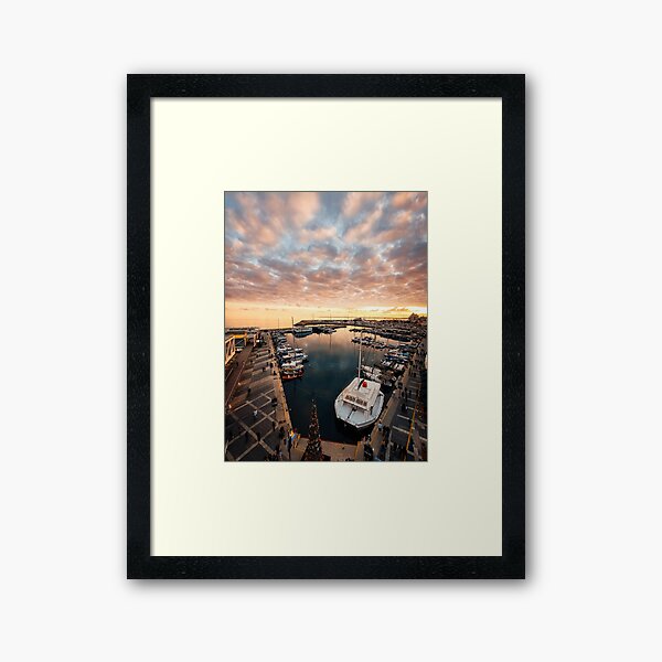 Golden Old Port - Limassol Cyprus Framed Art Print