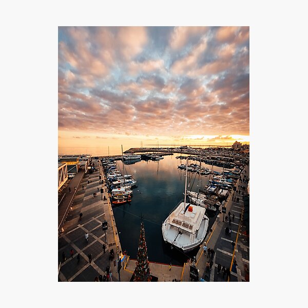 Golden Old Port - Limassol Cyprus Photographic Print