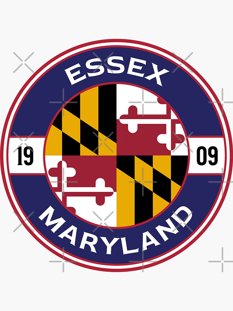 "Essex Essex Maryland Maryland State" Sticker for Sale by
