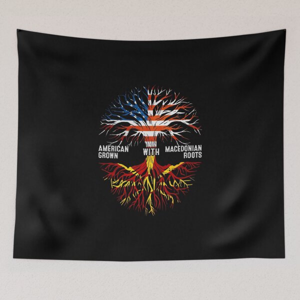 Item preview, American Grown With Macedonian Roots Macedonia Flag designed and sold by MoHaCo.