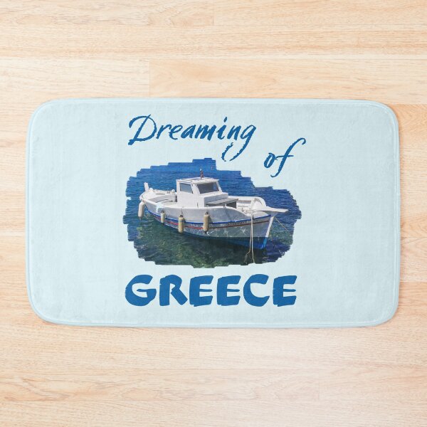 Item preview, Dreaming of Greece, Greek Island Fishing Boat, Syros designed and sold by MH65Designs.