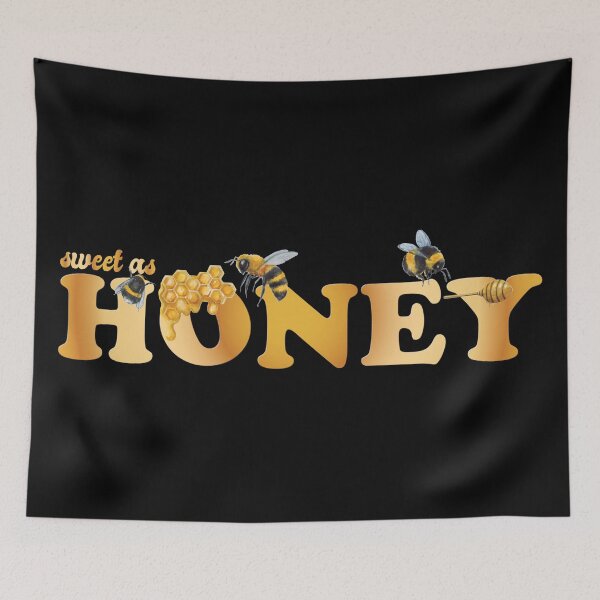 Item preview, Sweet As Honey Honey Bees designed and sold by Happy Puppy Print On Demand.