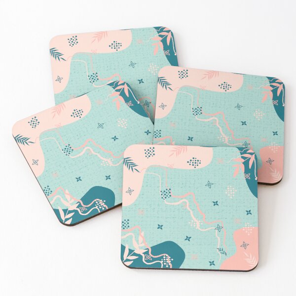 Item preview, square scarf with an abstract floral pattern designed and sold by mrtsupriadi.