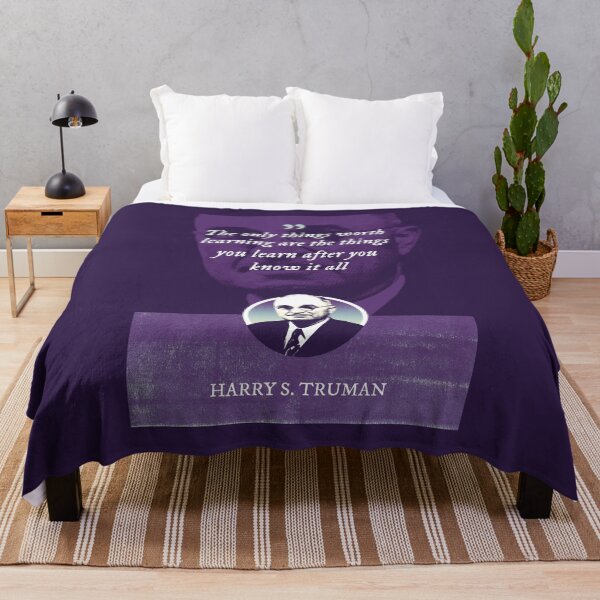 Item preview, Harry S. Truman - The only things worth learning are the things you learn after you know it all designed and sold by Syahrasi.
