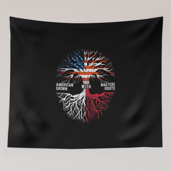 Item preview, American Grown With Maltese Roots Tree Malta Flag designed and sold by MoHaCo.