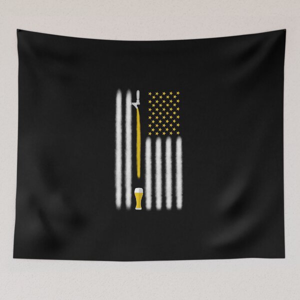 Item preview, American flag and beer designed and sold by Arth1nker.