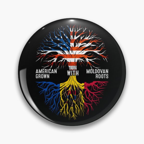 Item preview, American Grown With Moldovan Roots Tree Moldova Flag designed and sold by MoHaCo.