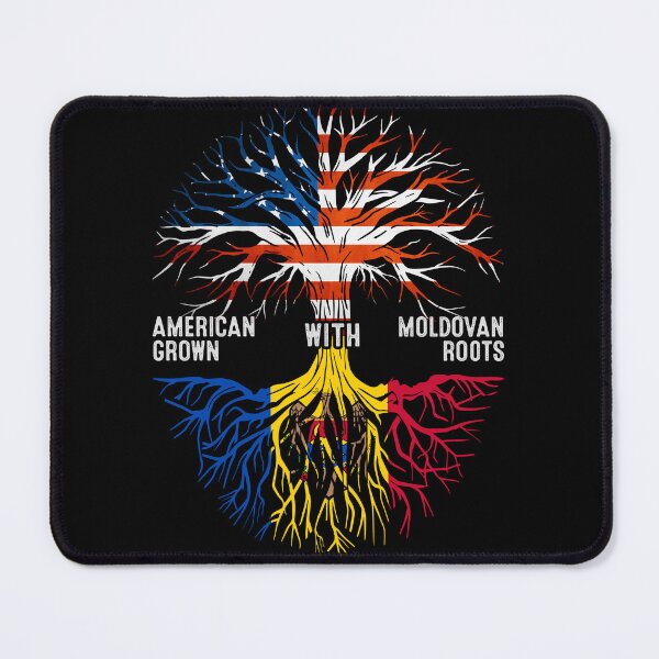 Item preview, American Grown With Moldovan Roots Tree Moldova Flag designed and sold by MoHaCo.