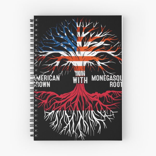 Item preview, American Grown With Monegasque Roots Tree Monaco Flag designed and sold by MoHaCo.