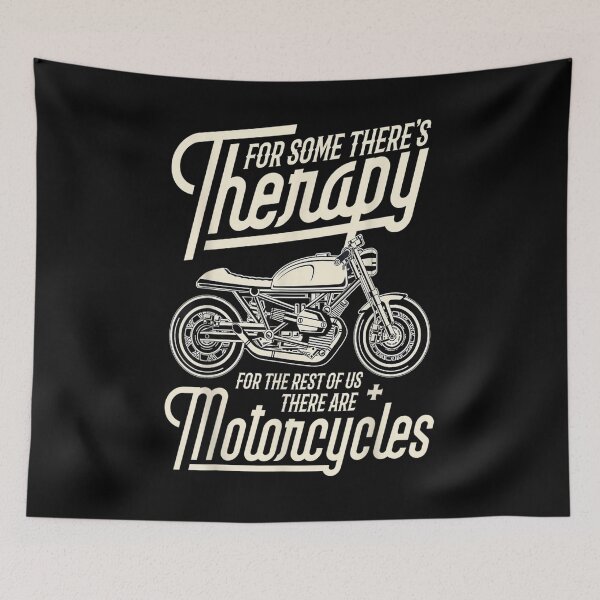 Item preview, Funny Motorcycle Rider Therapy - Vintage Biker Gift designed and sold by Sarena84.