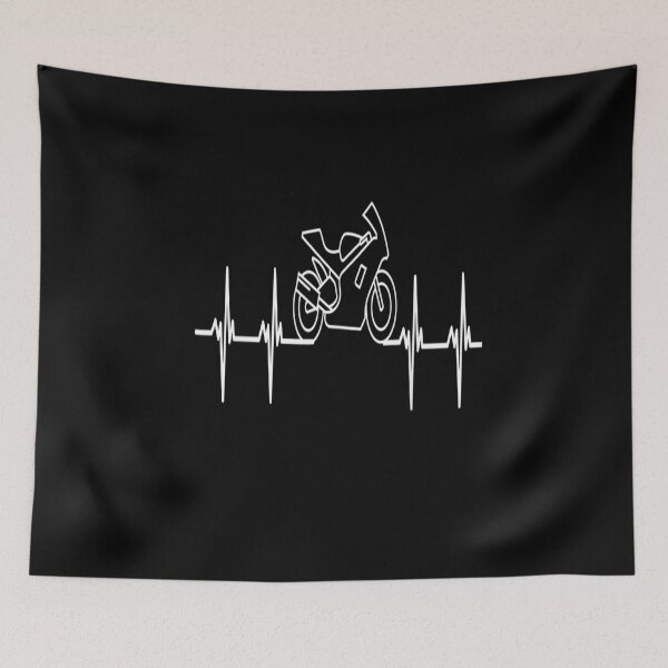 Item preview, Motorcycle Heartbeat - Rider Sport Bike Biker Superbike designed and sold by Sarena84.