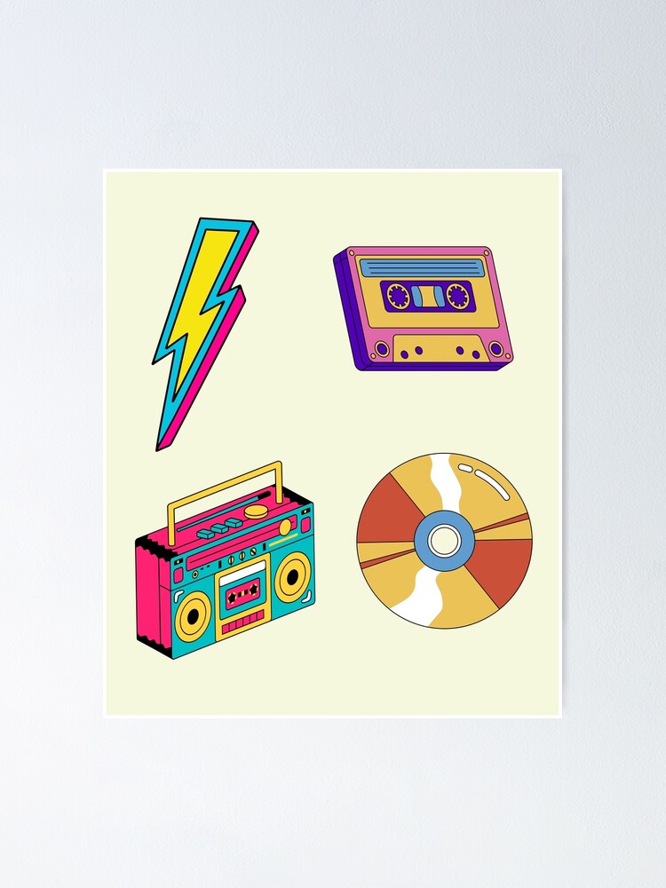 "Vintage Retro 80s Music Fan Accessories For Music Lovers And Music