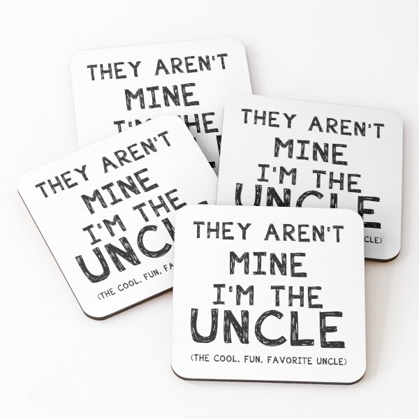 Item preview, They aren't Mine I'm The Uncle Men Short Sleeve Funny T-Shirt Round Neck Graphic Shirt Tee Tops designed and sold by JenniaStore.
