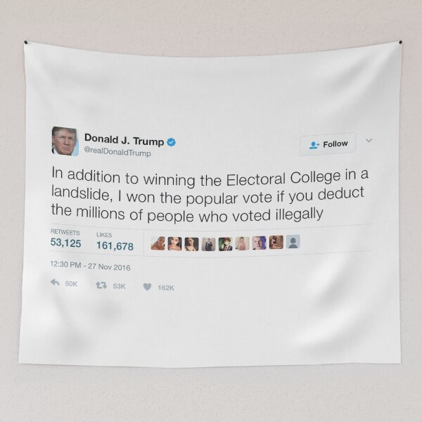 Item preview, Donald Trump - Millions of People Who Voted Illegally designed and sold by Tee Tweets.