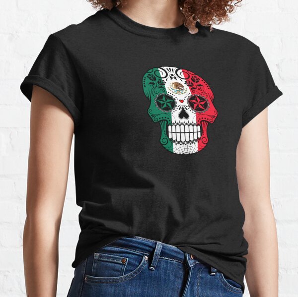 Red Rose Skull Short Sleeve T-shirt (Dark Colors) – 1848attire