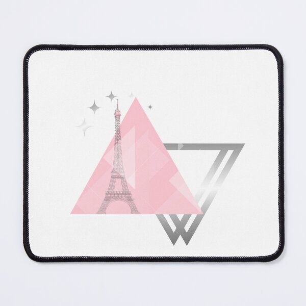 Item preview, Abstract line triangule (PINK, GRAY, plata, MINIMALIST ART) designed and sold by YohanysDesigns.