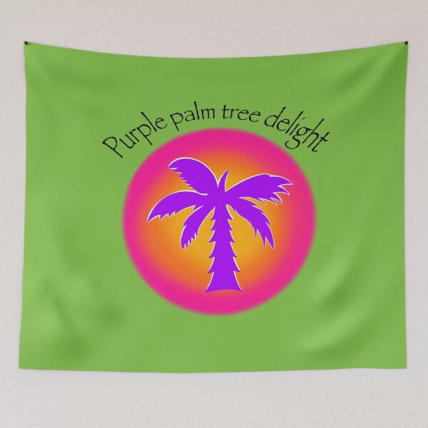 Item preview, Purple Palm Tree Delight designed and sold by ArtbyBroghan.