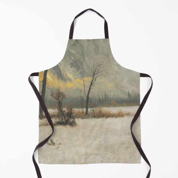 Item preview, Snowy landscape beautiful vintage painting designed and sold by Vintage Designs +.