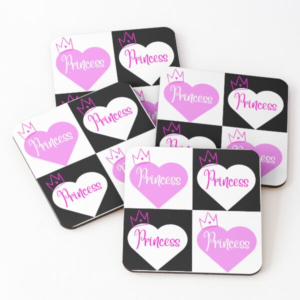 Item preview, Sissy Princess Heart Squares Pattern - Pink Black and White designed and sold by SISSY4SISSIES.