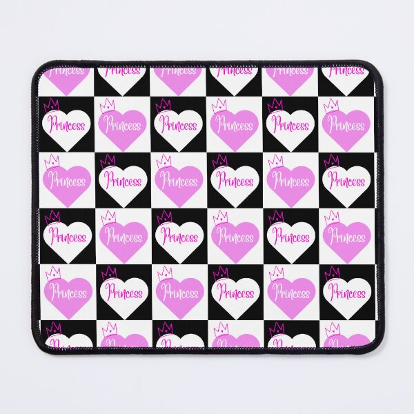 Item preview, Sissy Princess Heart Squares Pattern - Pink Black and White designed and sold by SISSY4SISSIES.