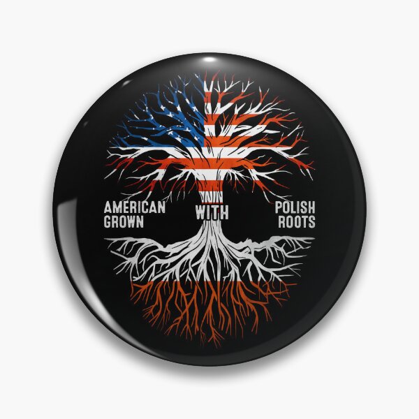 Item preview, American Grown With Polish Roots Tree Poland Flag designed and sold by MoHaCo.