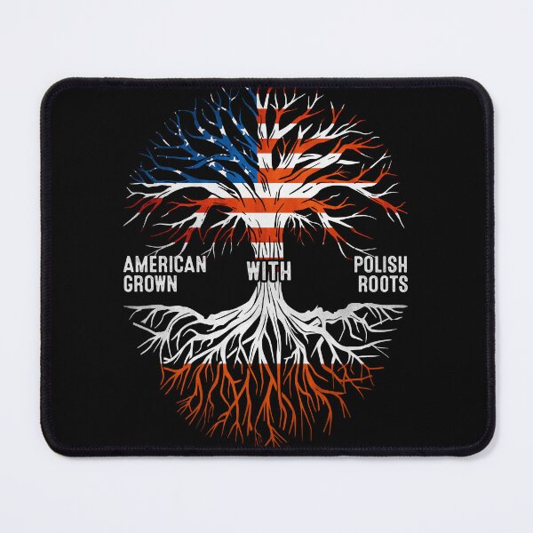 Item preview, American Grown With Polish Roots Tree Poland Flag designed and sold by MoHaCo.