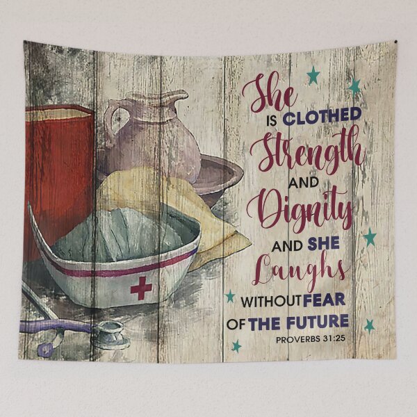 Item preview, Nurse She Is Clothed Strength And Dignity designed and sold by ImkeAhrens.
