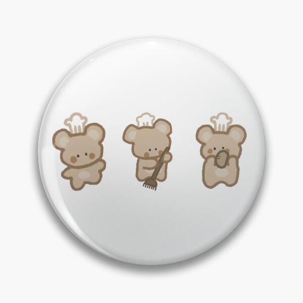 Item preview, chef bear sticker pack designed and sold by marttinimess.