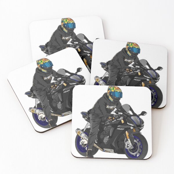 Item preview, motorcycle Yamaha r1 + sticker + t-shirt  designed and sold by Hamza Güneş.