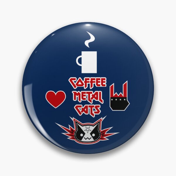 Item preview, Coffee, Metal, Cats = LOVE   designed and sold by AprilClinton.