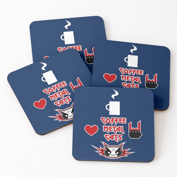 Item preview, Coffee, Metal, Cats = LOVE   designed and sold by AprilClinton.