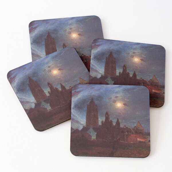 Item preview,  The Bourg-de-Batz Church under the Moon - Ferdinand du Puigaudeau designed and sold by Vintage Designs +.