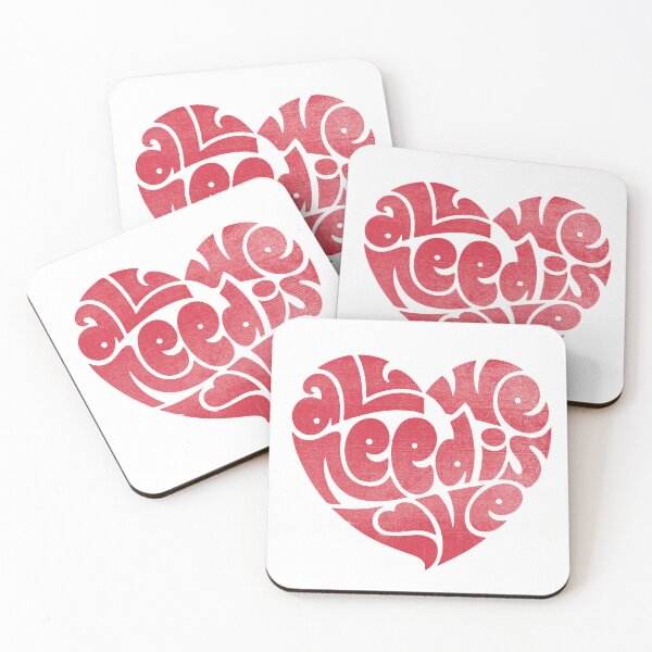 Item preview, All We Need Is Love - Heart Typographic Grafitti Art designed and sold by BananaDogg.