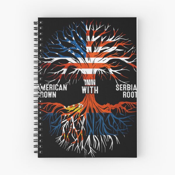 Item preview, American Grown With Serbian Roots Tree Serbia Flag designed and sold by MoHaCo.