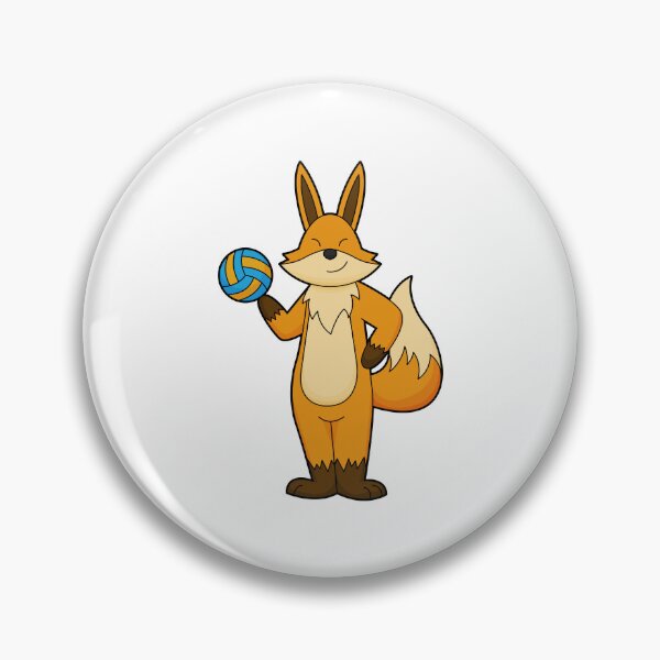 Item preview, Fox as Volleyball player with Volleyball designed and sold by Snabdesign84.