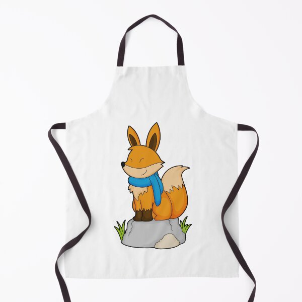 Item preview, Fox with Scarf on Rock designed and sold by Snabdesign84.